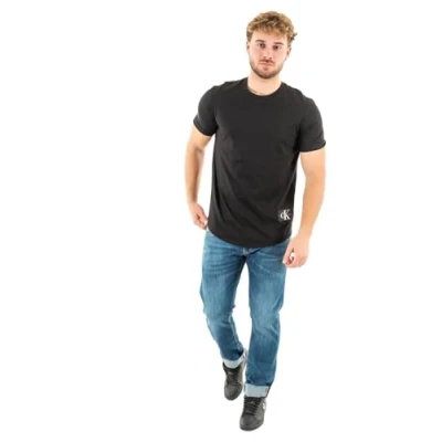 Abbildung von Calvin Klein Jeans Badge TURN UP Sleeve Tshirt basic, Herren, Größe: 3XL, Black