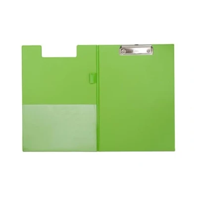 Abbildung von MAUL Schreibmappe A4 Mappe aus Pappe mit Folienüberzug zum Zuklappen Dokumentenmappe Fach für Papier Praktische Dokumententasche Aufhängen Aktenmappe Büro Grün