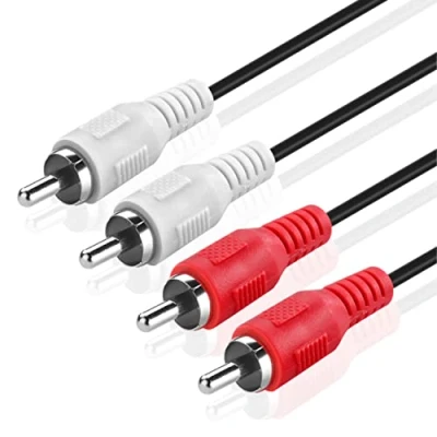 Abbildung von TNP Cinch Kabel, RCA Kabel 3m, Stereo Audiokabel, 2x Stecker auf Stecker, Audio Chinchkabel für Subwoofer, Verstäker, Heimkino, Fernsehen, DVD, HiFi Anlagen, Blu Ray