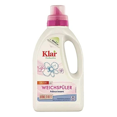 Abbildung von Klar eco Sensitive Weichspüler 750ml, ohne Duft, 30 Waschladungen, für Allergiker, vegan