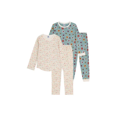 Abbildung von Petit Bateau 2 PACK Pyjama multicoloured für Kinder, Größe: 140, Multi/coloured