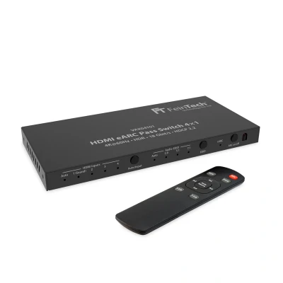 Abbildung von FeinTech HDMI eARC Pass Switch 4x1, Schwarz