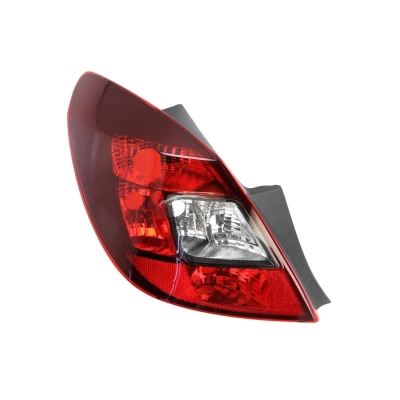 Abbildung von ALKAR 2219421 Rückleuchte links PY21W, W16W schwarz Gehäuse mit schwarzem Innenteil ohne Lampenträger OPEL: Corsa D Hatchback