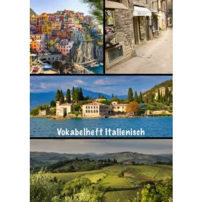 Abbildung von Vokabelheft Italienisch: Italienisch Vokabelheft, DIN A4, 3 Spalten, viele Seiten