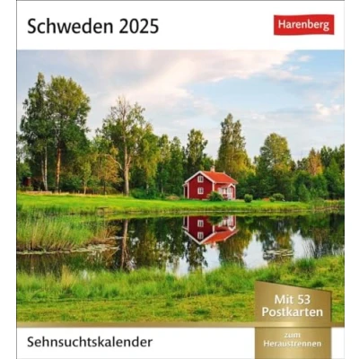 Abbildung von Schweden Sehnsuchtskalender 2025 Wochenkalender mit 53 Postkarten: Reise Kalender zum Aufstellen oder Aufhängen für Urlaubsstimmung auf dem ... Verschicken (Sehnsuchtskalender Harenberg)