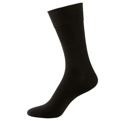 Abbildung von Nur Der Herren 98% Baumwolle Hohe Aus Atmungsaktiver Mit Komfortbund Socken, Schwarz, 39 42 EU