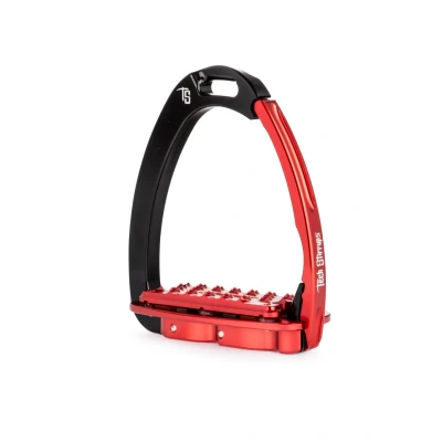 Abbildung von Tech Stirrups Steigbügel Venice Plus EVO Schwarz/Rot Adult