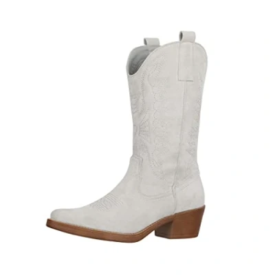 Abbildung von Elara Cowboy/Bikerboot, Damen, Größe: 40, Grau Schuhe