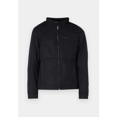 Abbildung von Jack &amp; Jones Jjedylan Biker Jacket Kunstlederjacke, Herren, Größe: Medium, Jet black