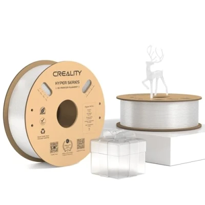 Abbildung von Creality Hyper PETG Filament, Transparent Filament 1.75mm 2KG, 3D Drucker Maßgenauigkeit +/ 0.03mm, Druck Materialien für die meisten
