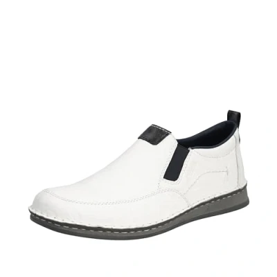 Abbildung von Rieker Herren 5450 Slipper, Weiß, 45 EU Weit