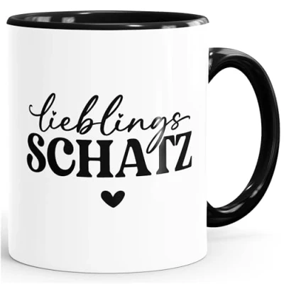 Abbildung von Moonworks® Kaffee Tasse Liebe Liebeserklärung Geschenk Jahrestag Valentinstag Geburtstag Weihnachten Mann Frau Schatz weiß innen schwarz standard