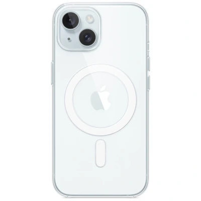 Abbildung von Apple MagSafe Kunststoff Back Cover Durchsichtig iPhone 15