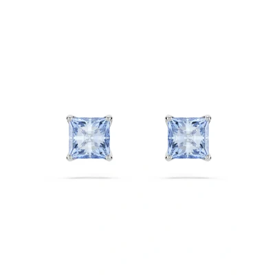 Abbildung von Swarovski Matrix STUD Square CUT Ohrringe, Damen, Größe: One Size, Blue