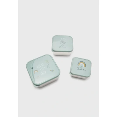 Abbildung von Lässig Snackbox SET Brotdose für Kinder, Größe: One Size, Green
