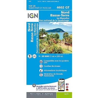 Abbildung von 4602GT Nord Basse Terre Les Mamelles Lamentin: Parc National de la Guadeloupe (TOP 25)