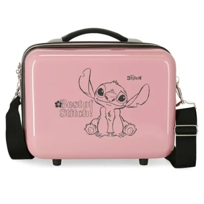 Abbildung von Disney Best of Stitch Kinderkoffer und Kulturbeutel, Verschiedene Größen, Lila, Blau, Rosa, ABS, Stitch, One Size, Einheitsgröße, Kulturbeutel