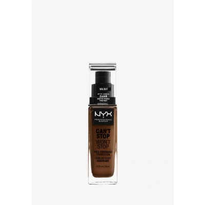 Abbildung von NYX Professional Makeup Can&#039;t Stop Won&#039;t Full Coverage Foundation Walnut 30 ml