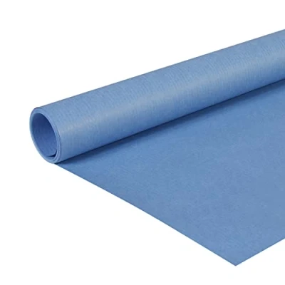 Abbildung von Clairefontaine 195713C Rolle (färbiges Kraftpapier, 10 x 0,7 m, 65 g, PEFC, ideal für Ihre Bastelprojekte) 1 Stück blau
