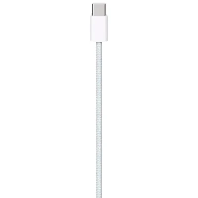 Abbildung von Apple iPhone Ladekabel Original ﻿Geflochtenes USB C auf 1 Meter Weiß Auch iPad/AirPods
