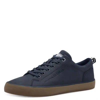 Abbildung von s.Oliver Herren Sneaker flach mit Schnürsenkeln Low Top, Blau (Navy), 41 EU