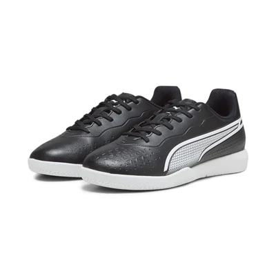 Abbildung von PUMA King Match IT JR Soccer Shoe, Black White, 37.5 EU