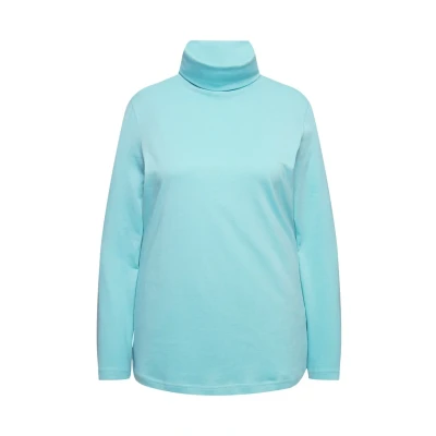 Abbildung von Ulla Popken Rollkragen SLIM FIT Unterhemd/shirt, Damen, Größe: 54/56, Mint green