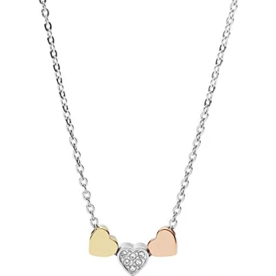 Abbildung von Fossil Vintage Motifs Halskette silver/rose gold/goldcoloured, Damen, Größe: One Size, Silver /rose gold /gold coloured