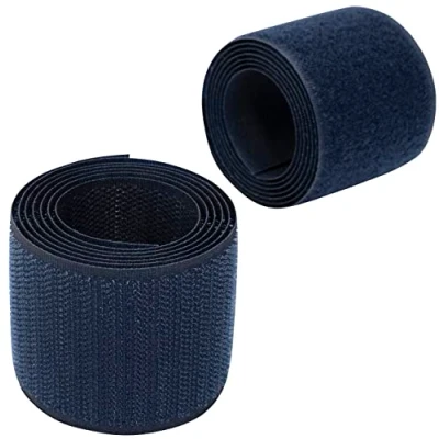 Abbildung von AERZETIX C66002 Klettband/ rolle 50 mm 1 meter organizer/kabelbinder band für kleidersäcke aus polyamid und polyester farbe: dunkelblau