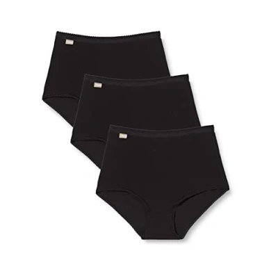 Abbildung von Playtex Damen Maxi Coton Stretch x3 Slip, Schwarz, L