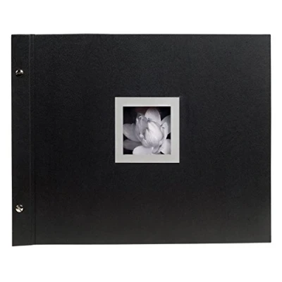 Abbildung von Exacompta 16944E Premium Fotoalbum Ceremony mit 40 Seiten, perfekt für Ihre Fotos zum selbstgestalten Fotobuch Schraubenalbum schwarz, 37 x 29cm