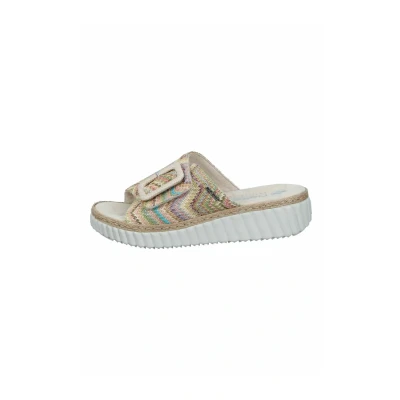 Abbildung von Rieker Pantolette flach, Damen, Größe: 41, Pastell Schuhe