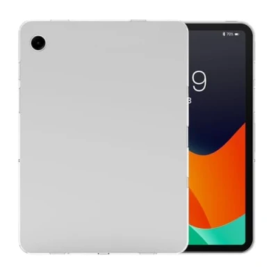 Abbildung von kwmobile Hülle kompatibel mit Samsung Galaxy Tab A9+ weiches TPU Silikon Case Transparent Tablet Cover