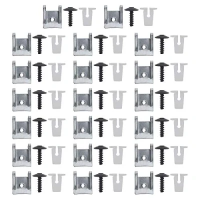 Abbildung von Create idea 60 Stück Schraubbefestigungsclips Set N90775001 inklusive erweiterbarer Kontermutter Ösen Torxschrauben U Mutter Speed Clips für Radkästen Stoßstangen Panels