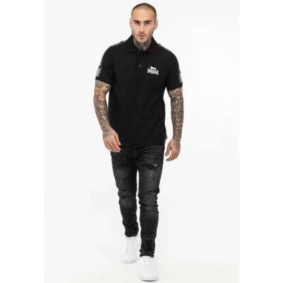 Abbildung von Lonsdale Normale Passform Poloshirt, Herren, Größe: 3XL, Black white