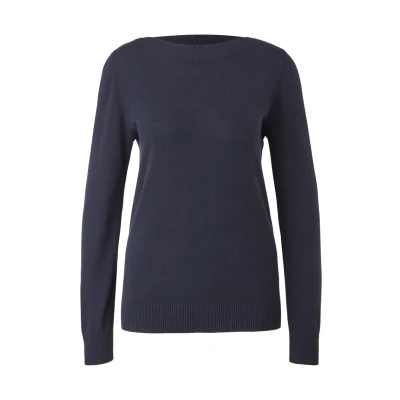 Abbildung von s.Oliver MIT Ubootausschnitt Strickpullover, Damen, Größe: 46, Navy