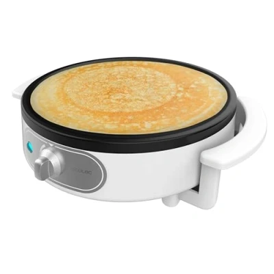 Abbildung von Cecotec Crepesmaker Fun Creepy, 1200W Leistung, Antihaftbeschichtung, Abstandshalterwalze und Spatel, regulierbare Anzeigelicht, 30,5 cm Durchmesser
