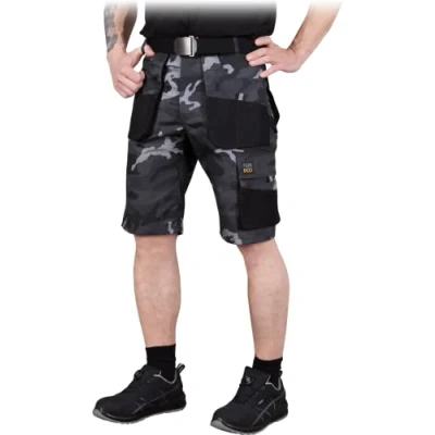 Abbildung von REIS FORECO TS BJS Arbeitsshorts für Herren Cargo Shorts Sicherheitsshorts Garten Camouflage Schwarz Größe: XL