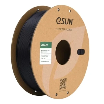 Abbildung von eSUN Kohlefaser Gefüllt PLA Filament 1.75mm, CF Carbon Fiber Filled Maßgenauigkeit +/ 0.03mm, 1KG Spule (2.2 LBS) 3D Druck Materialien für FDM Drucker,Lila