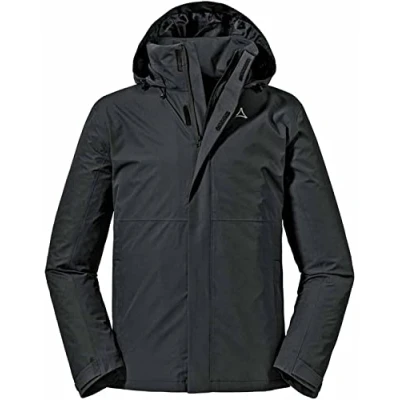 Abbildung von Schöffel Gmund Regenjacke / wasserabweisende Jacke, Herren, Größe: 54R, Black