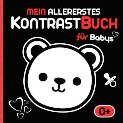 Abbildung von Kontrastbuch für Babys: Mein allererstes Babybuch zur visuellen Entwicklung nach Montessori Bezaubernde schwarz weiß Kontrastbilder Neugeborene ab 0 Monaten
