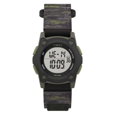 Abbildung von Timex Unisex Kids Digital Quarz Uhr mit Textil Armband TW7C77500