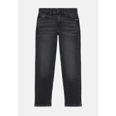 Abbildung von Tommy Hilfiger Modern Straight Jeans Leg für Kinder, Größe: 98, Denim black