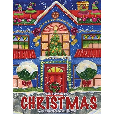 Abbildung von Christmas!: Adult Coloring Book (Stress Relieving Pages, for Relaxation)