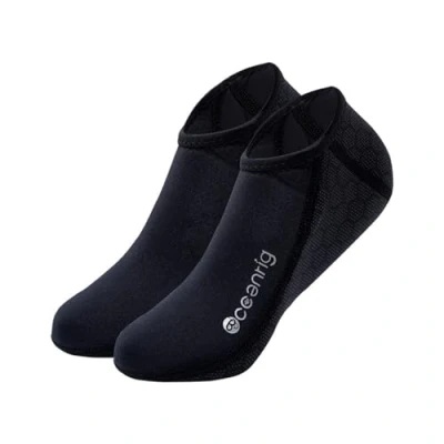 Abbildung von nitescuba Tauchen Socken, 2.5mm Neopren Wetsuit Beach Volleyball Flossen Wasser Socken für Schnorcheln Surfen Schwimmen,Schwarz,L