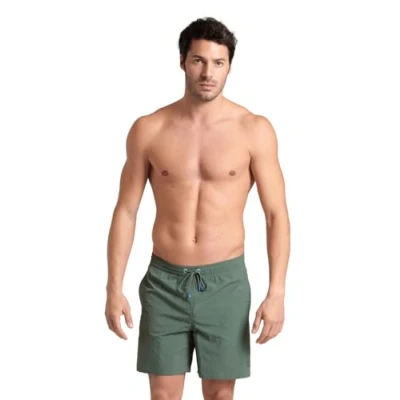 Abbildung von Arena Herren Mens Beach Boxer Solid Swim Trunks, Sage, M EU