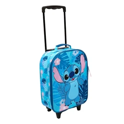 Abbildung von Undercover Stitch Kinder Trolley geräumiges Hauptfach idealer Reisebegleiter verstellbare und fixierbare Teleskopstange
