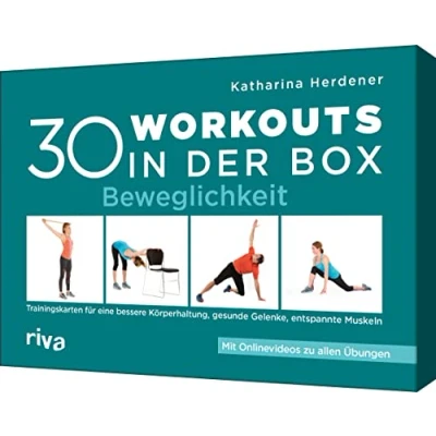 Abbildung von 30 Workouts in der Box Beweglichkeit: Trainingskarten für eine bessere Körperhaltung, gesunde Gelenke und entspannte Muskeln. Mit Onlinevideos zu allen Übungen