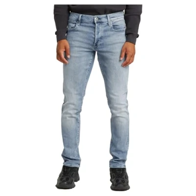 Abbildung von G Star Herren 3301 Regular Tapered Jeans, Blau (Faded Seascape 51003 D875 C456), 34W / 34L