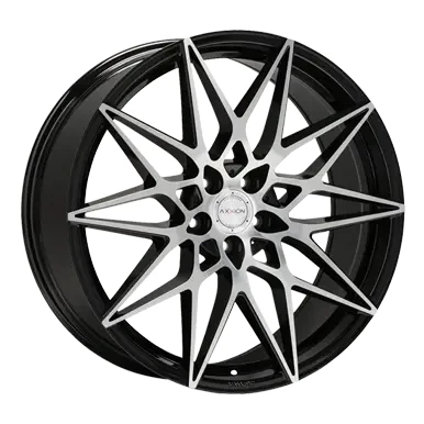 Abbildung von AXXION 5 loch 19Zoll 114mm Alufelge AX9 Schwarz frontpoliert 15035 Felge